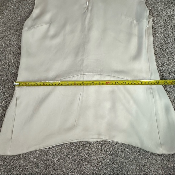 Loewe 100% Silk sleeveless blouse tank cream ivory sz 40 10 Large luxury Rare - Picture 11 of 14